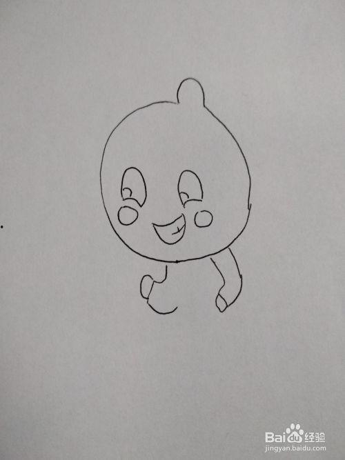 吃瓜小人简笔画,趣味简笔画中的夏日风情